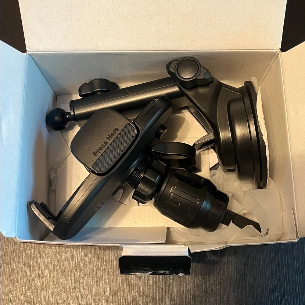 Black 3-in-1 Car Phone Mount